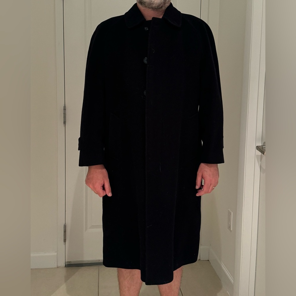 100% Wool Vintage Burberry Mens Coat